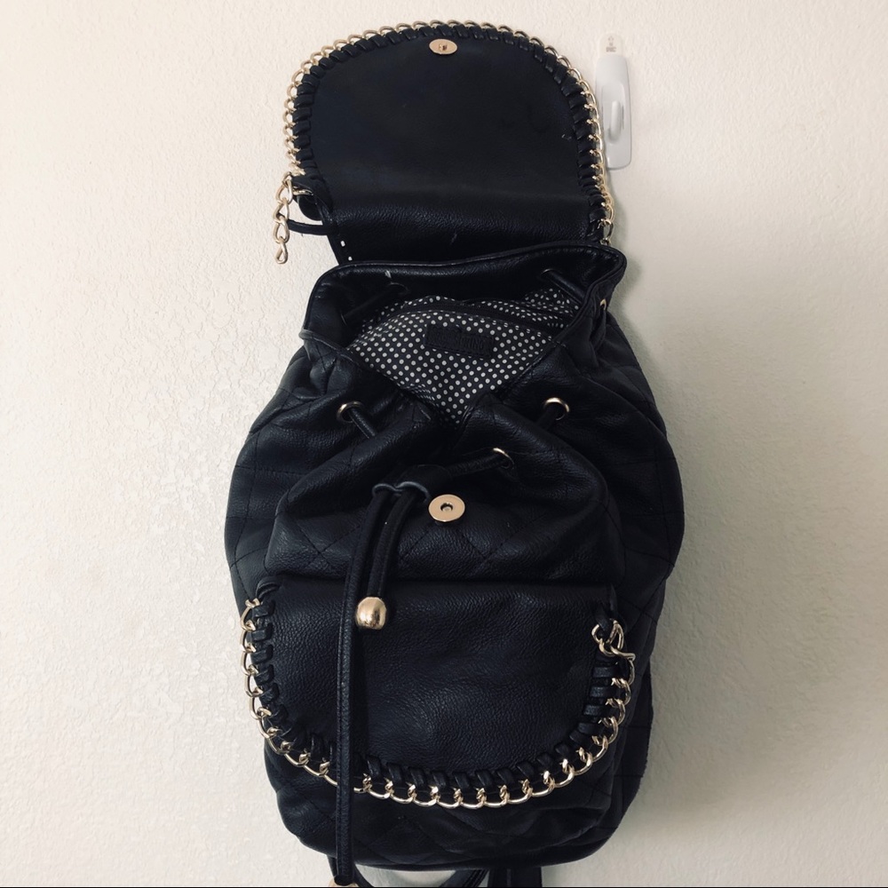 Faux Leather Chain Backpack - Picture 4 of 8